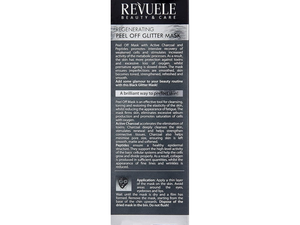 Маска-плівка для обличчя чорна регенеруюча Revuele Color Glow, 80 мл