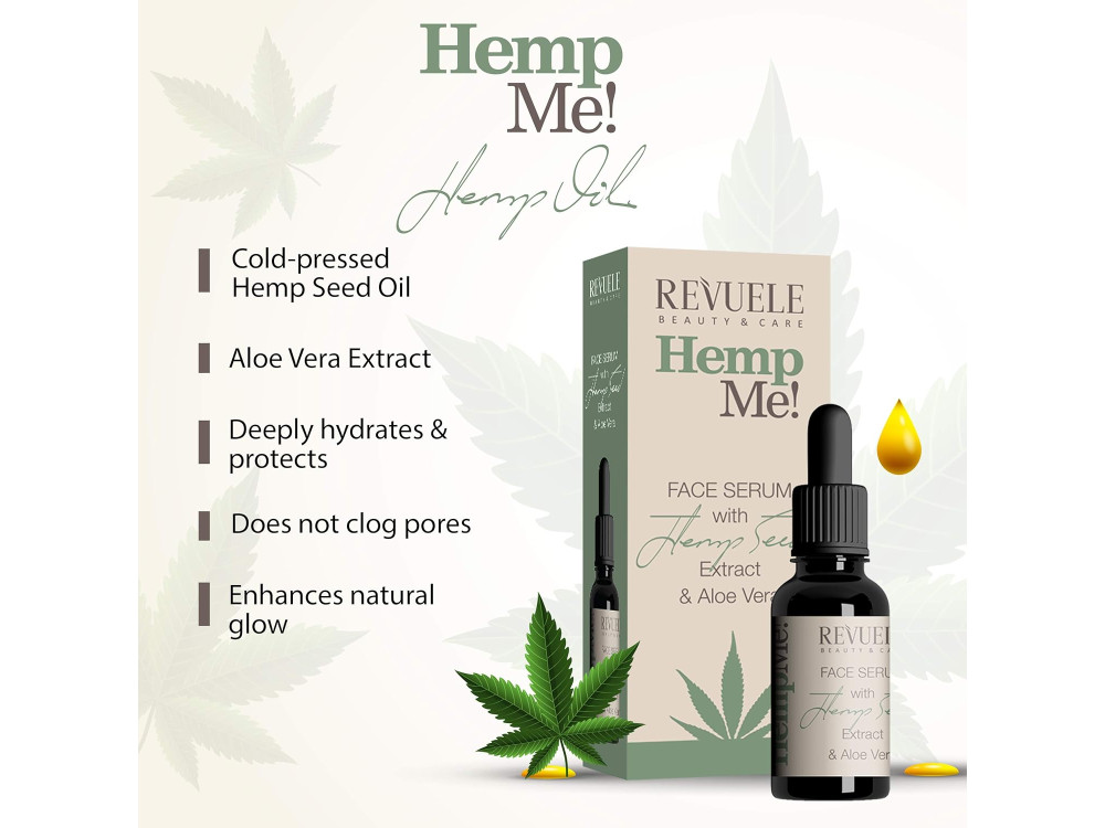 Сироватка для обличчя зволожуюча Revuele Hemp me!, 30 мл