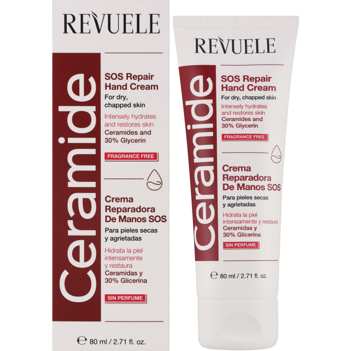 SOS-крем для рук відновлюючий Revuele Ceramide, 80 мл