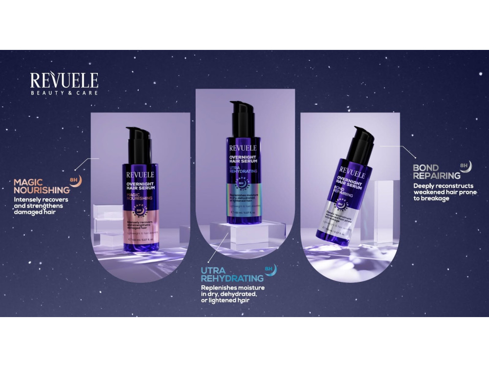 Відновлююча нічна сироватка для волосся Revuele Overnight Hair Serum 8H, 150 мл