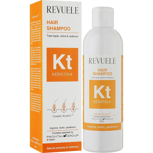 Відновлюючий шампунь з кератином Revuele Keratin+, 200 мл