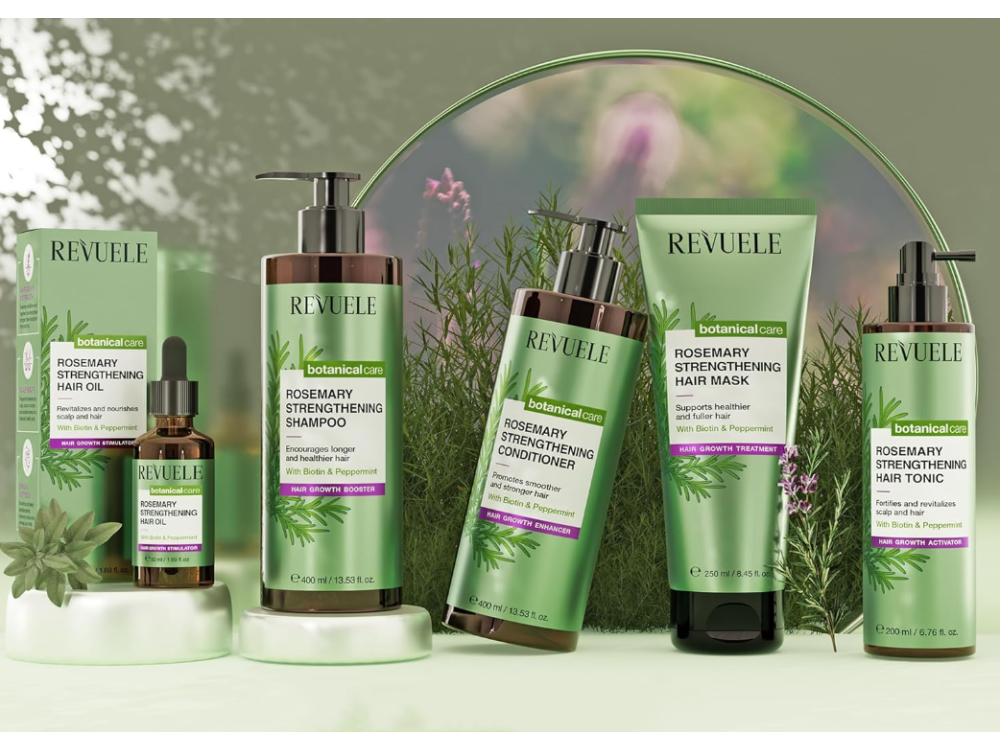 Маска зволожуюча з розмарином для росту та густоти волосся Revuele Rosemary, 250 мл
