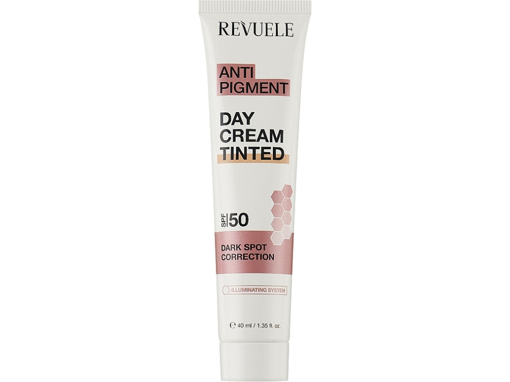 Крем для обличчя Денний проти пігментації Revuele SPF 50, 40 мл