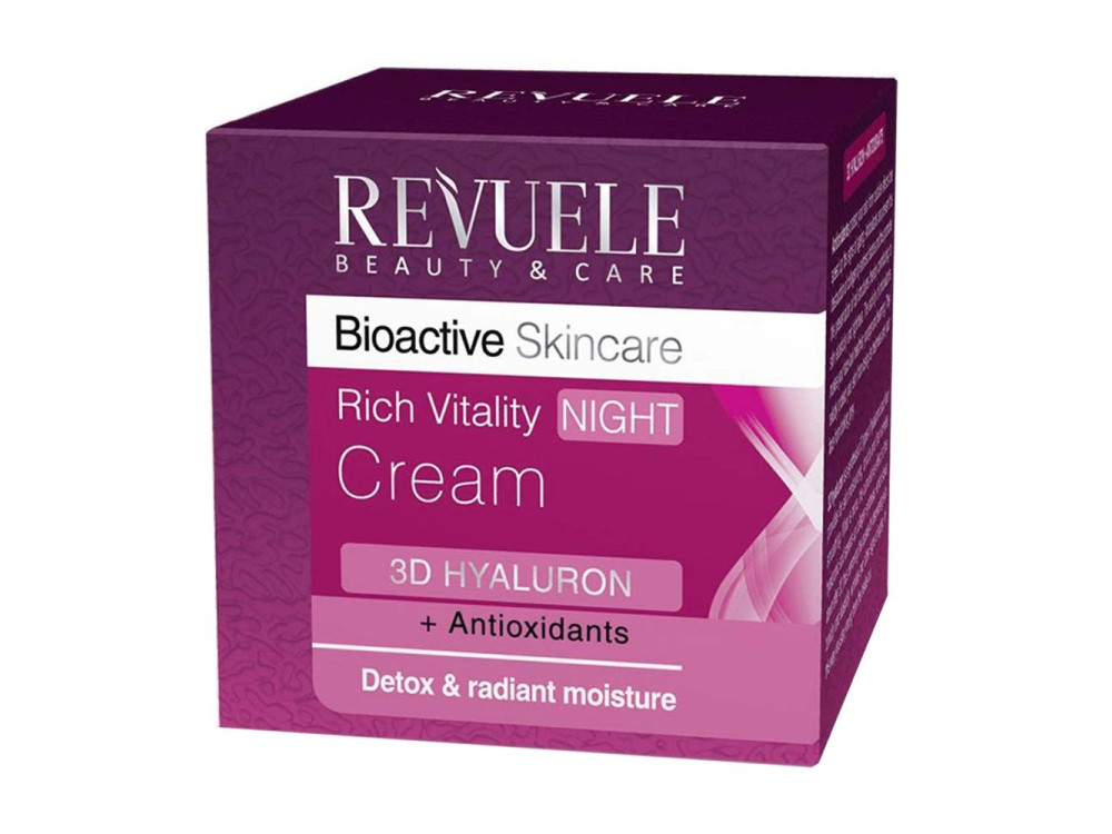 Крем нічний з гіалуроном Revuele Bio Active 3D Hyaluron Skin Care, 50 мл
