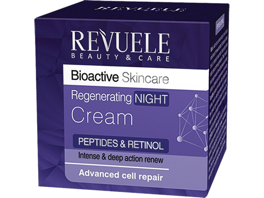 Крем нічний регенеруючий з пептидами та ретинолом Revuele Bioactive Skincare, 50 мл
