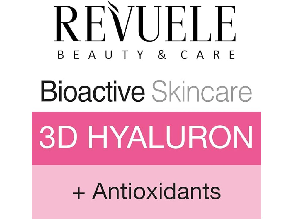 Розгладжуючий денний крем-флюїд для обличчя Гіалуроновий Revuele Bioactive 3D, 50 мл