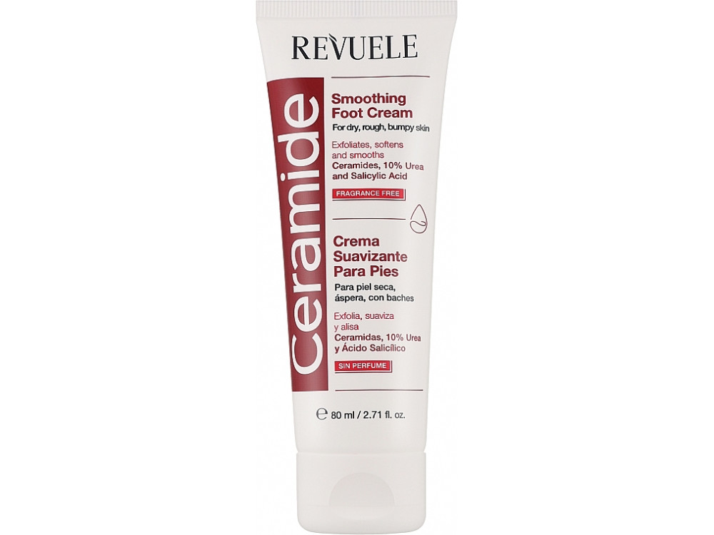 Розгладжуючий крем для ніг з керамідами Revuele Ceramide, 80 мл