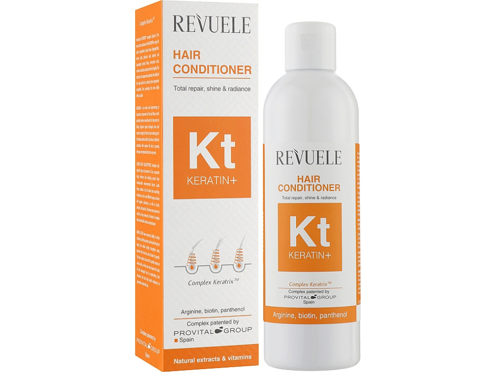 Кондиціонер Revuele KERATIN+  для ламкого, тьмяного, тонкого волосся , 200 мл