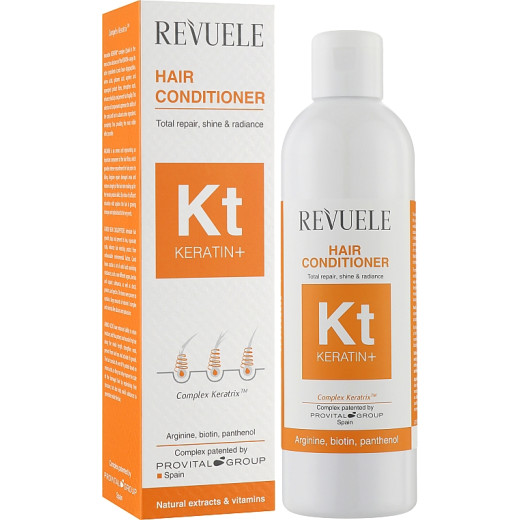 Кондиціонер Revuele KERATIN+  для ламкого, тьмяного, тонкого волосся , 200 мл