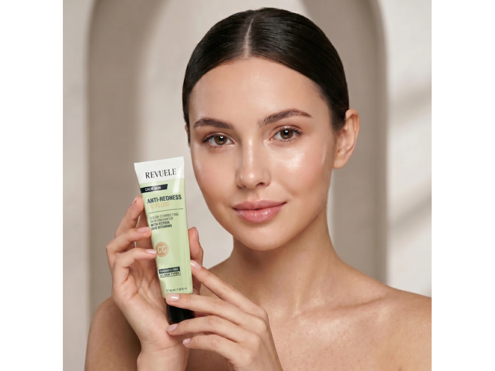 СС-флюїд для обличчя Revuele Anti-Redness CC Fluid проти почервоніння, 40 мл