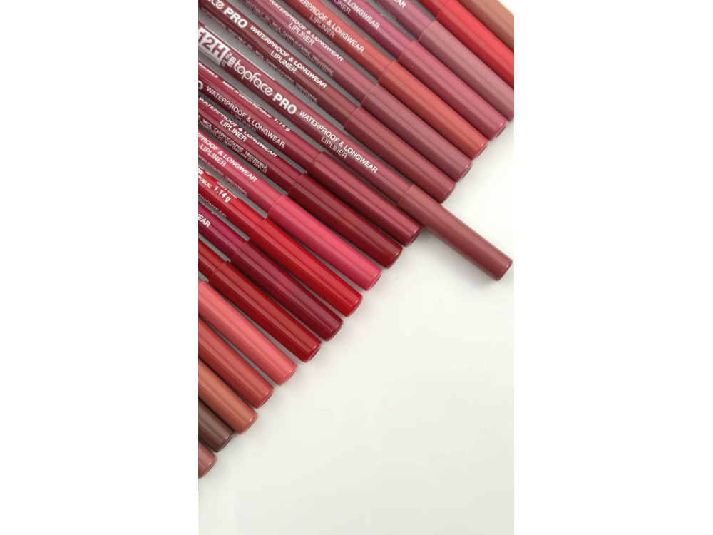 Олівець для губ водостійкий Topface PT621 PRO Waterproof & Longwear Lipliner 006 Cream Trace, персиковий нюд, 1,14 г