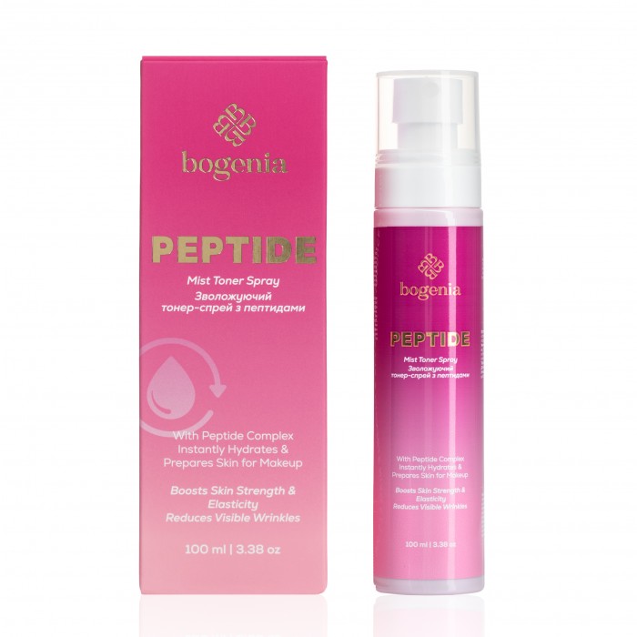 Зволожуючий тонер-спрей з пептидами Bogenia Peptide Mist Toner Spray BG454 100 мл