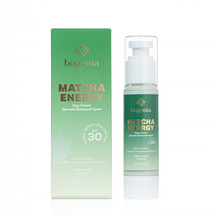 Денний крем з матчею Bogenia Matcha Day Cream Fluid SPF 30 BG459 50 мл