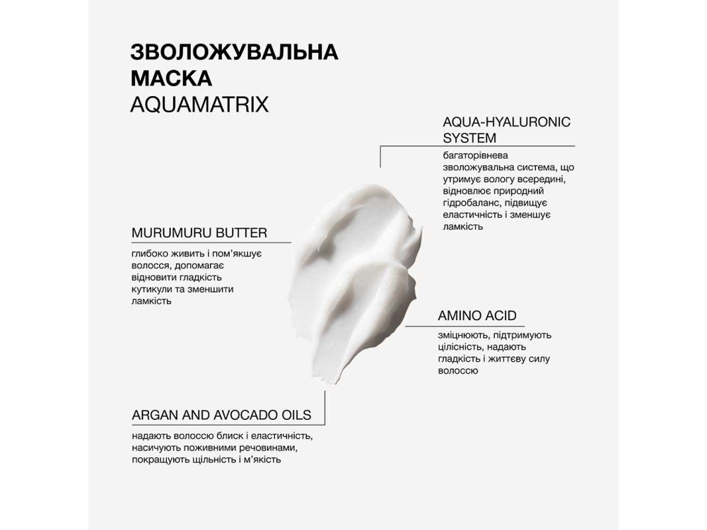 Зволожувальна маска для всіх типів волосся Triology AQUAMATRIX 330 мл