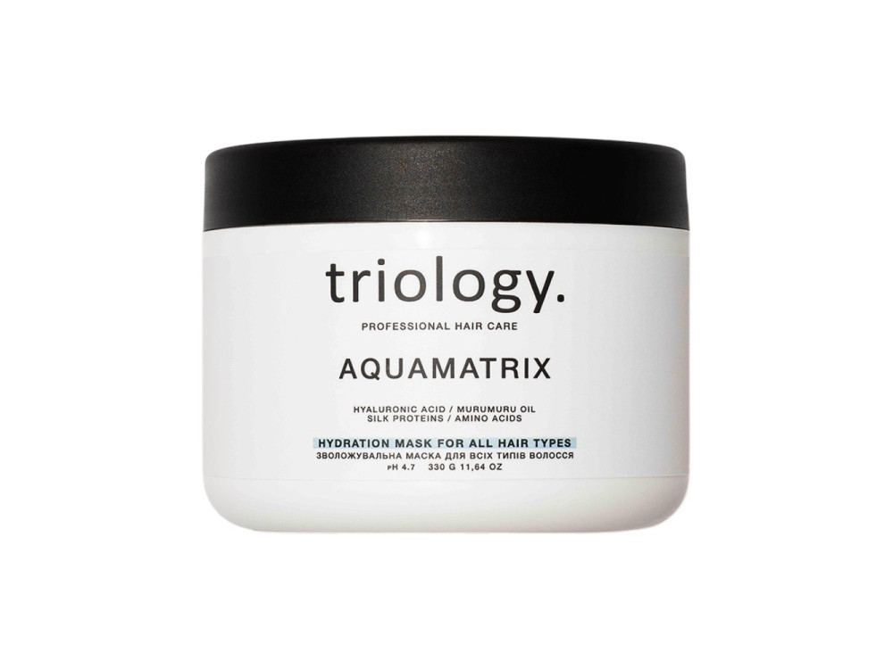 Зволожувальна маска для всіх типів волосся Triology AQUAMATRIX 330 мл