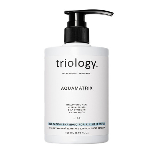 Зволожувальний шампунь для всіх типів волосся Triology AQUAMATRIX 500 мл