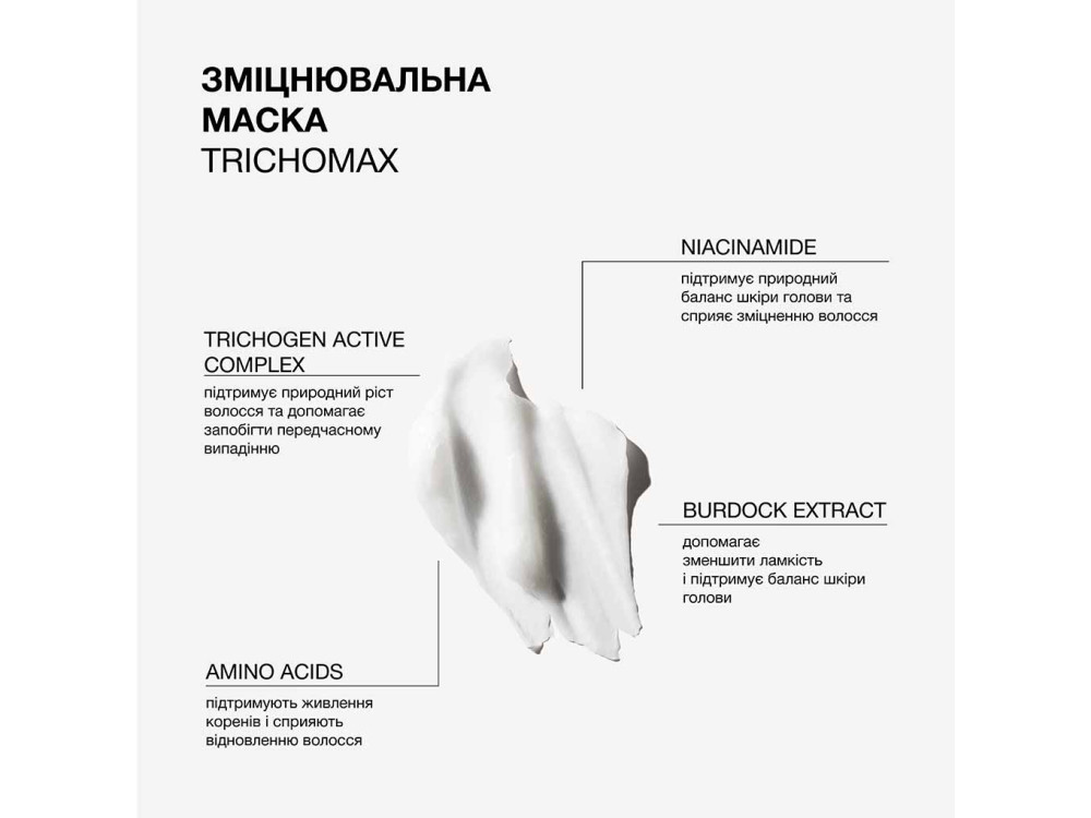 Зміцнювальна маска для волосся схильного до ламкості та випадіння Triology TRICHOMAX 330 мл