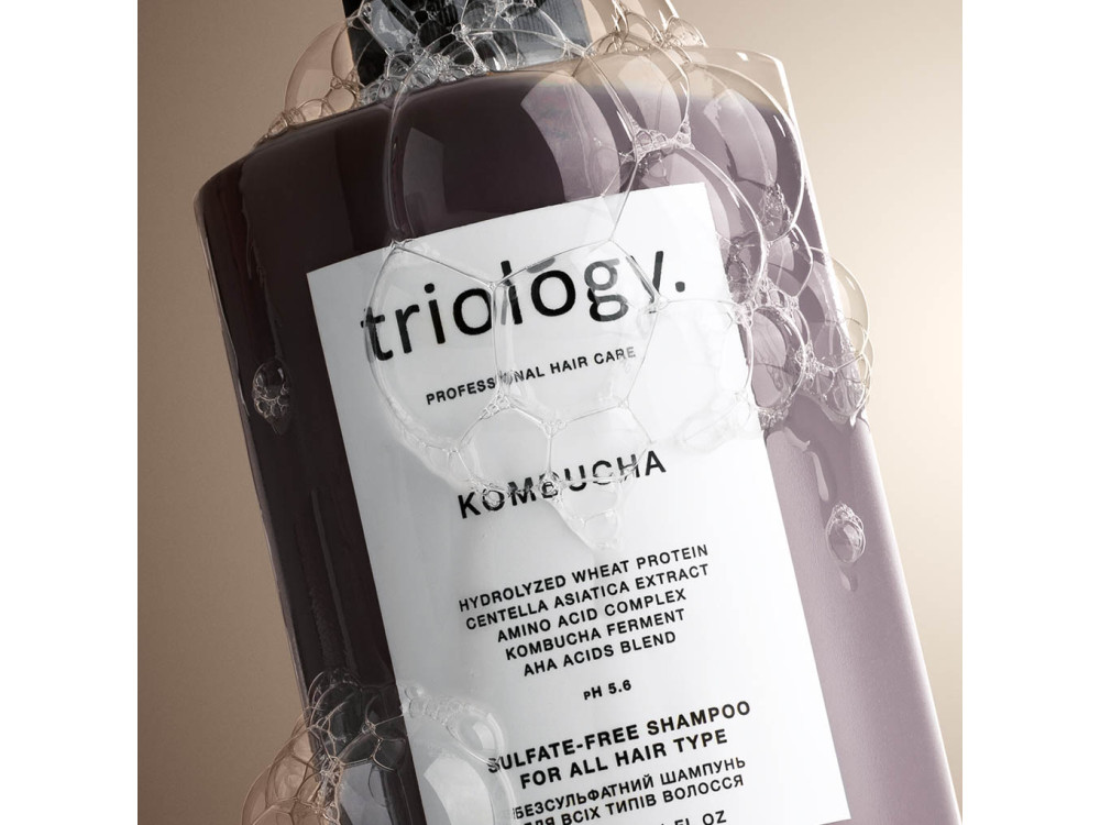 Безсульфатний шампунь для всіх типів волосся з комбучею Triology KOMBUCHA 500 мл