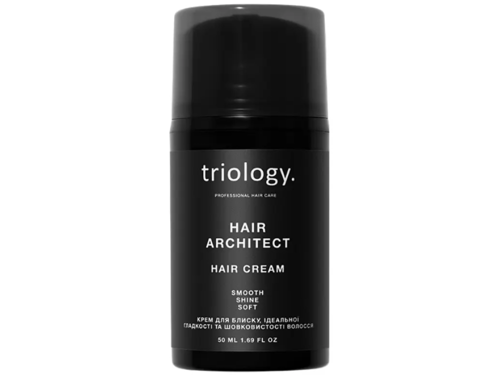 Крем для блиску, ідеальної гладкості та шовковистості волосся Triology Hair Architect, 50 мл