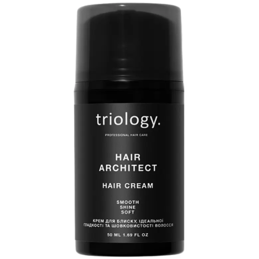 Крем для блиску, ідеальної гладкості та шовковистості волосся Triology Hair Architect, 50 мл