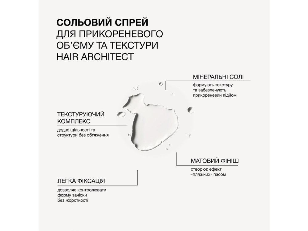 Сольовий спрей для прикореневого обʼєму та текстури Triology Hair Architect, 200 мл