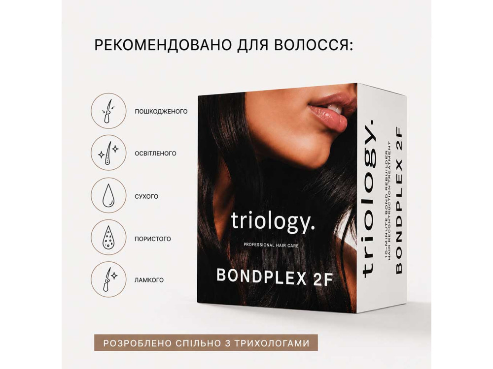 Холодне відновлення triology. Система інтенсивної реконструкції волосся BONDPLEX 2F