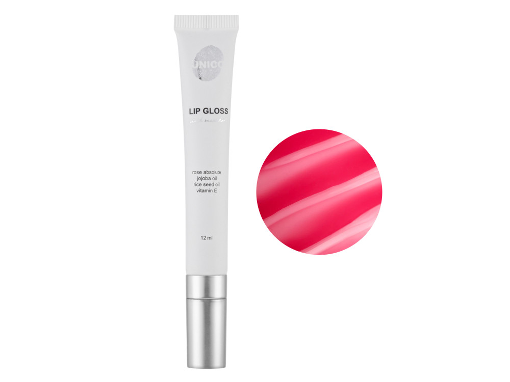 Блиск для губ з ментолом UNICO LIP GLOSS with menthol Flirt, 12мл