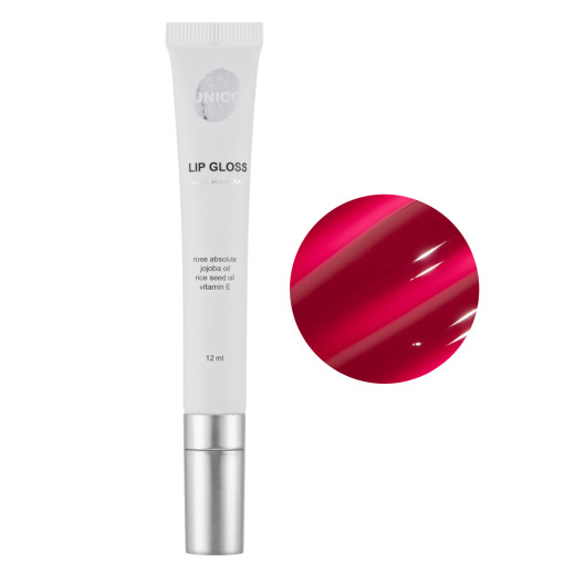 Блиск для губ з ментолом UNICO LIP GLOSS with menthol Jam, 12мл
