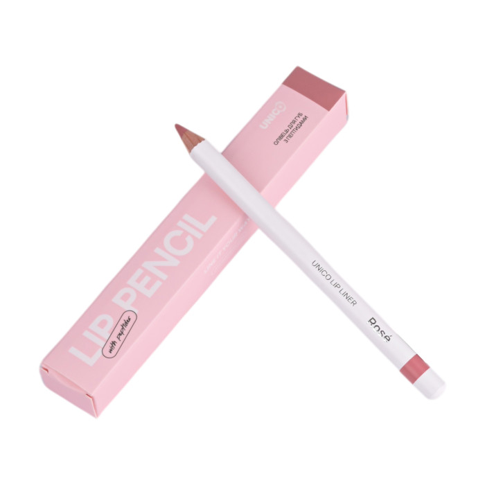 Олівець для губ з пептидами UNICO LIP PENCIL with peptides ROSE