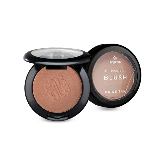 Рум'яна пудрові 02 Glossiness beige tan Bogenia BG630