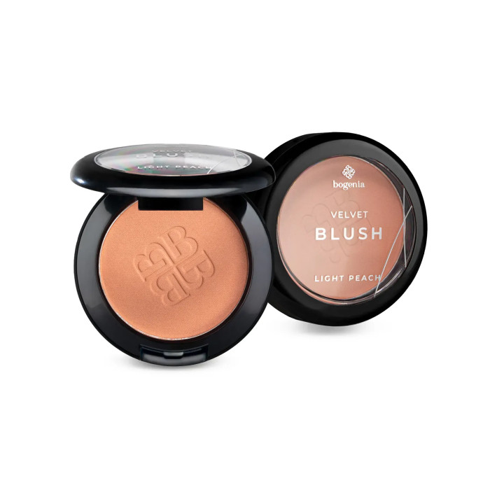 Рум'яна пудрові 03 Velvet light peach Bogenia BG630