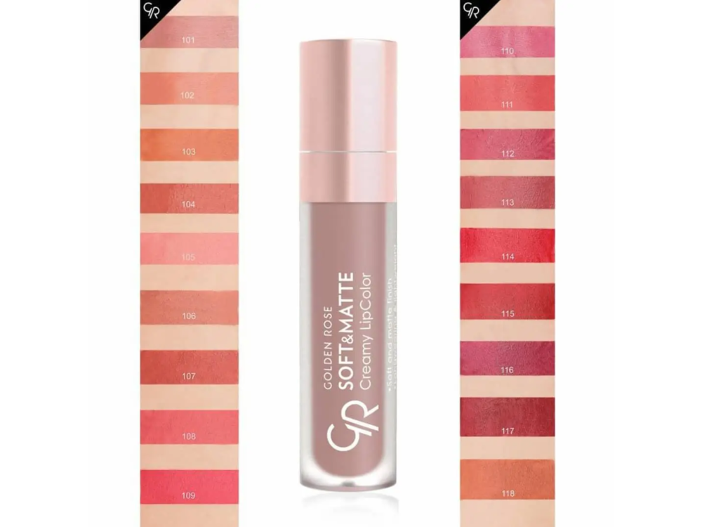 Рідка помада Golden Rose Soft & Matte Creamy Lip Color 101