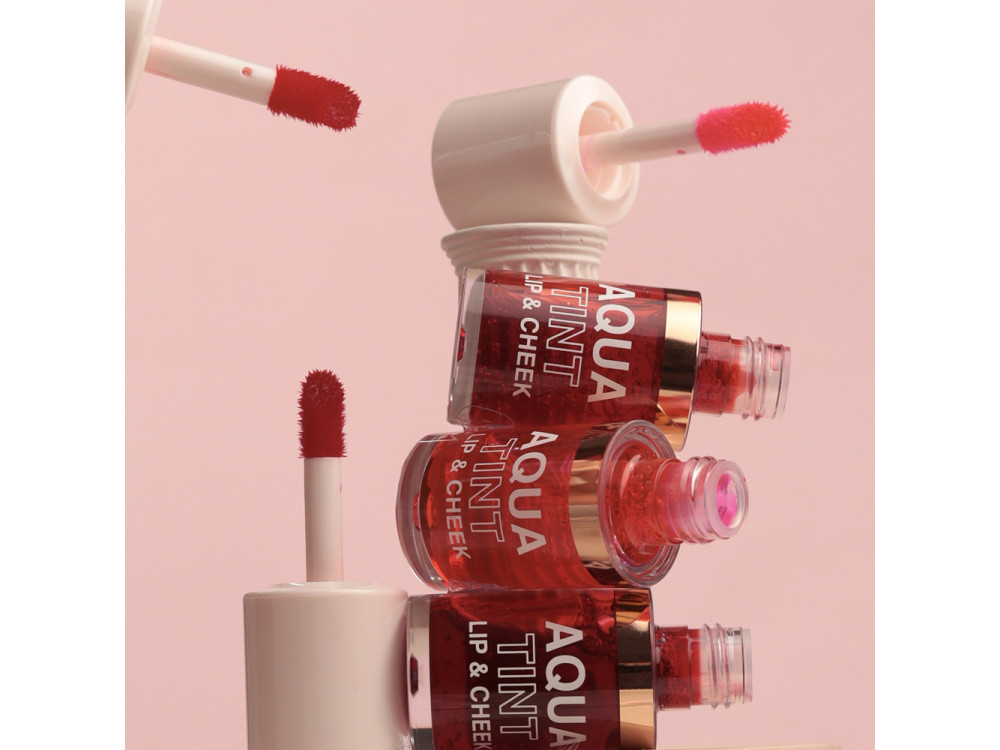 Рідка помада-тінт для губ TopFace Aqua Tint Lip&Cheek PT215 01 Cherry Jam 