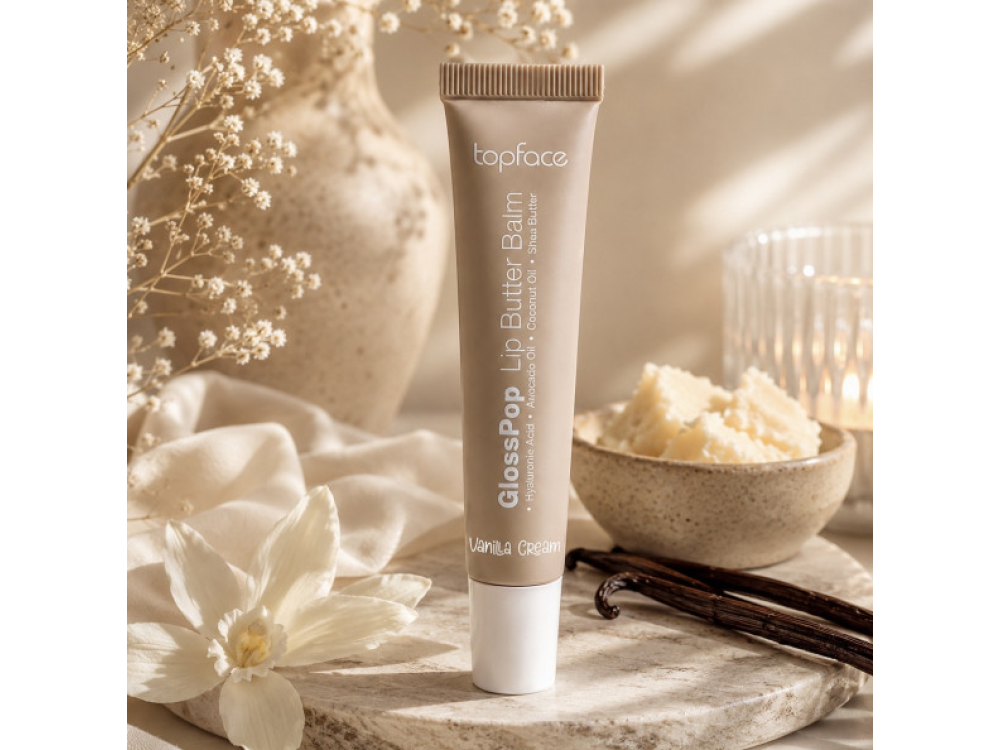 Блиск-бальзам для губ Topface GlossPop Lip Butter Balm PT161 001 Vanilla Cream, 15 г