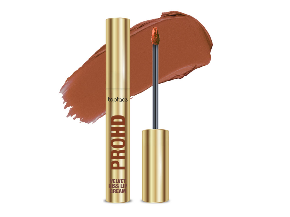 Рідка матова помада Topface PROHD Velvet Kiss Lip Cream PT212 006 Brick Mood, 3 г