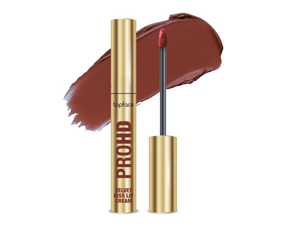 Рідка матова помада Topface PROHD Velvet Kiss Lip Cream PT212 007 Toasted Allure, 3 г