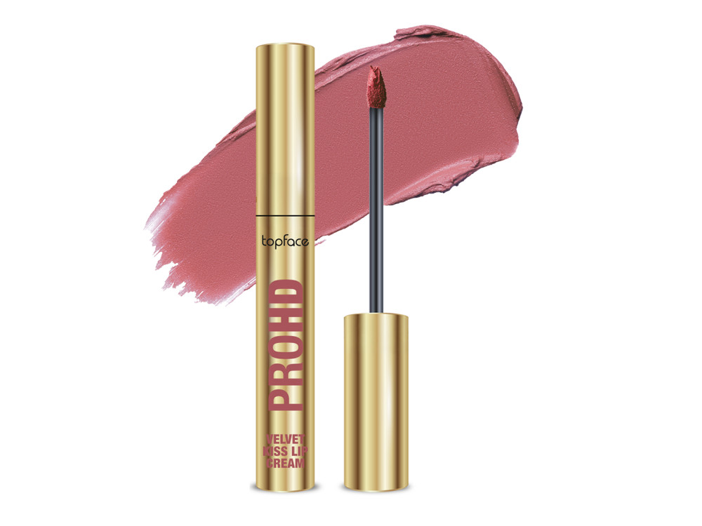 Рідка матова помада Topface PROHD Velvet Kiss Lip Cream PT212 008 Soft Whisper, 3 г