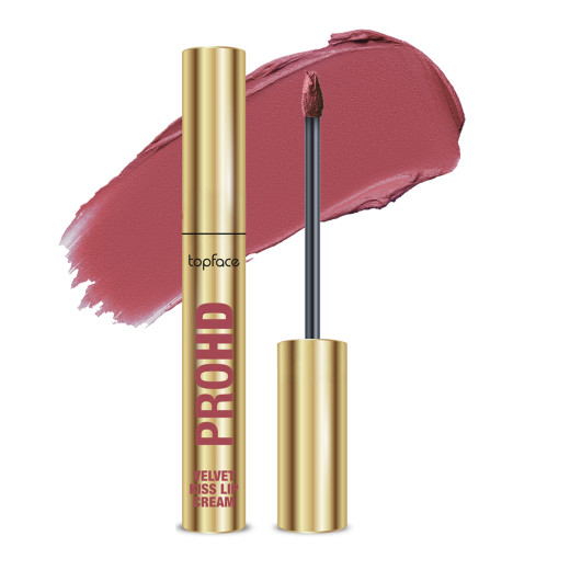 Рідка матова помада Topface PROHD Velvet Kiss Lip Cream PT212 009 Dusty Bloom, 3 г