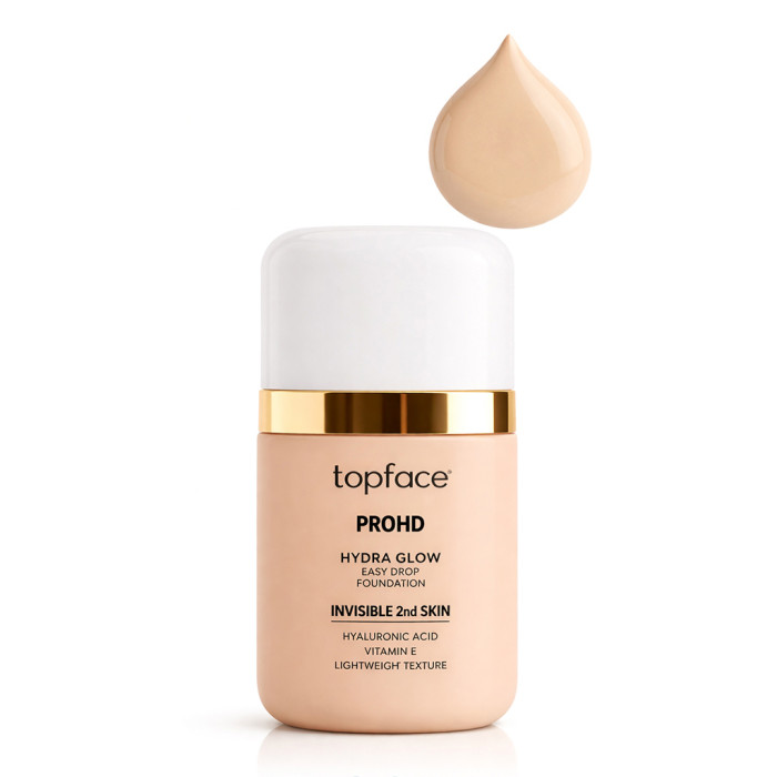 Тональна основа для обличчя Topface PT477 PROHD Hydra Glow Foundation 002 Porcelain Veil (холодний беж)