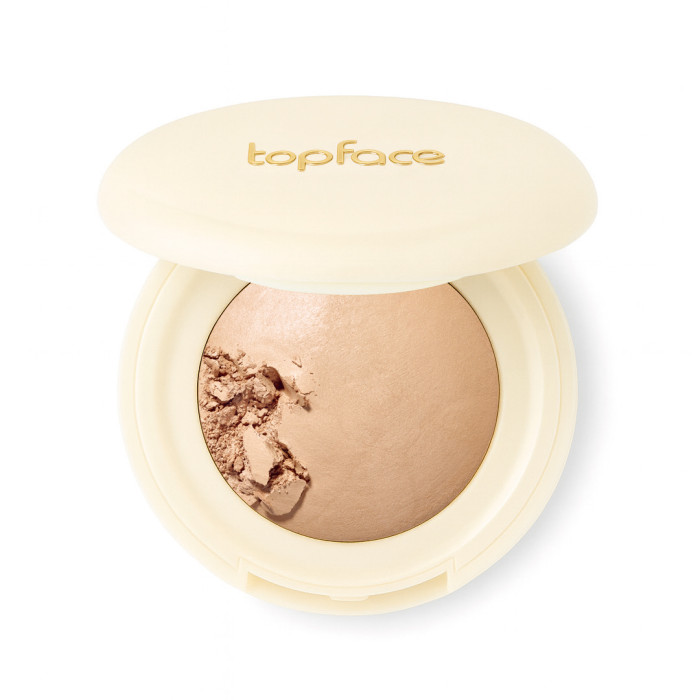 Хайлайтер запечений для обличчя Topface ProHD Natural Glow Baked Highlighter PT706 004 Cool Reflect