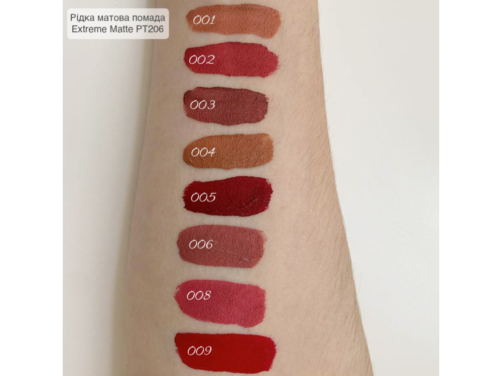 Рідка помада для губ TopFace Instyle Extreme Matte Lip Paint PT206 003 
