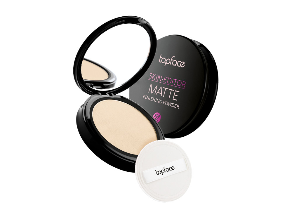 Матувальна компактна пудра для обличчя Topface Skin Editor Matte Finishing Powder PT263 03 