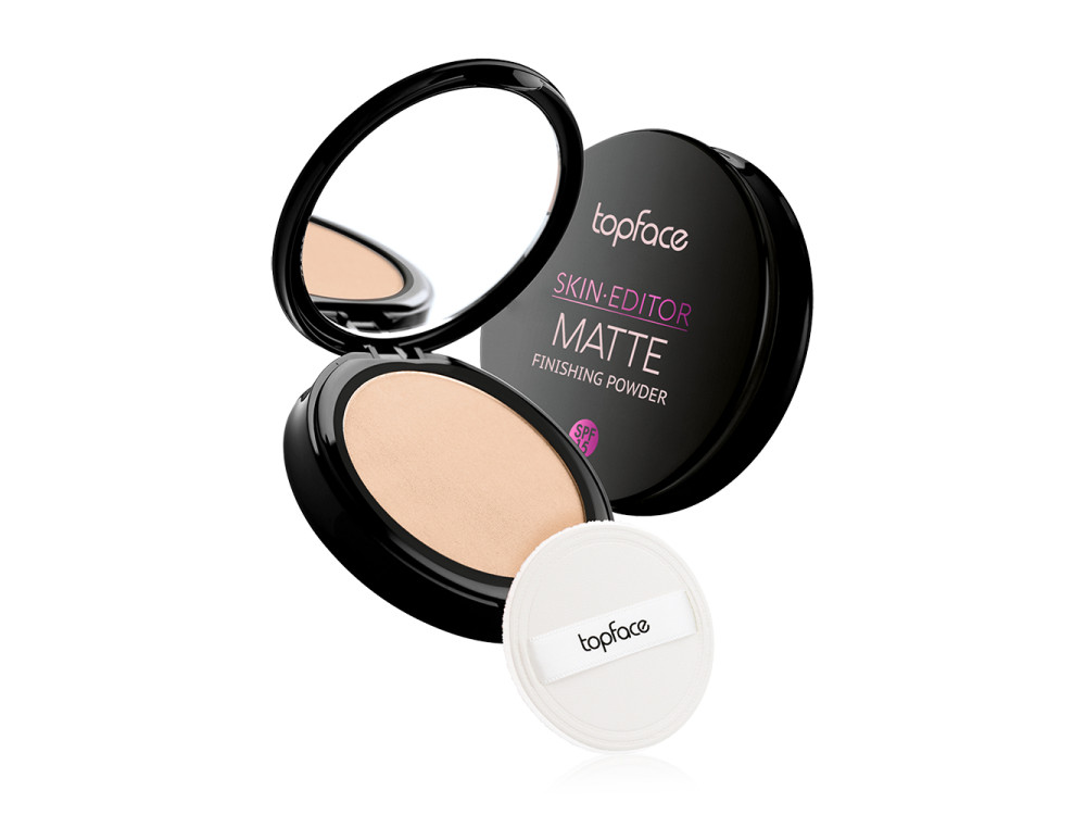 Матувальна компактна пудра для обличчя Topface Skin Editor Matte Finishing Powder PT263 05 