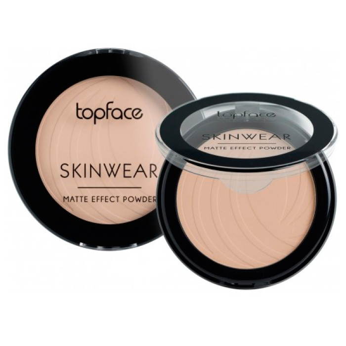 Компактна пудра для обличчя Topface Skin Wear Matte Effect Powder PT265 01 