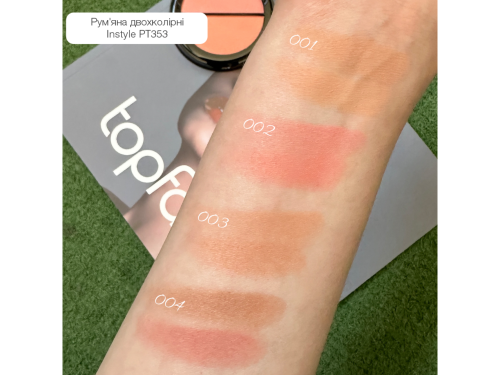 Рум'яна для обличчя Topface Instyle Twin Blush On PT353 001 