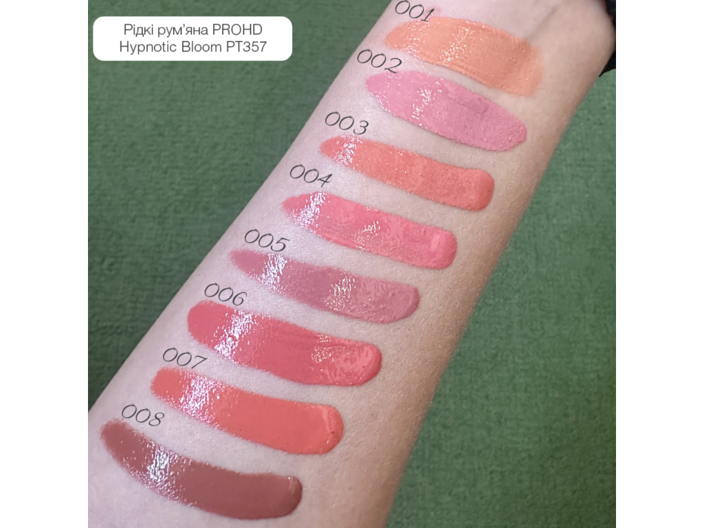 Рідкі рум'яна для обличчя Topface ProHD Hypnotic Bloom Liquid Blush PT357 08 Warm Cinnamon 