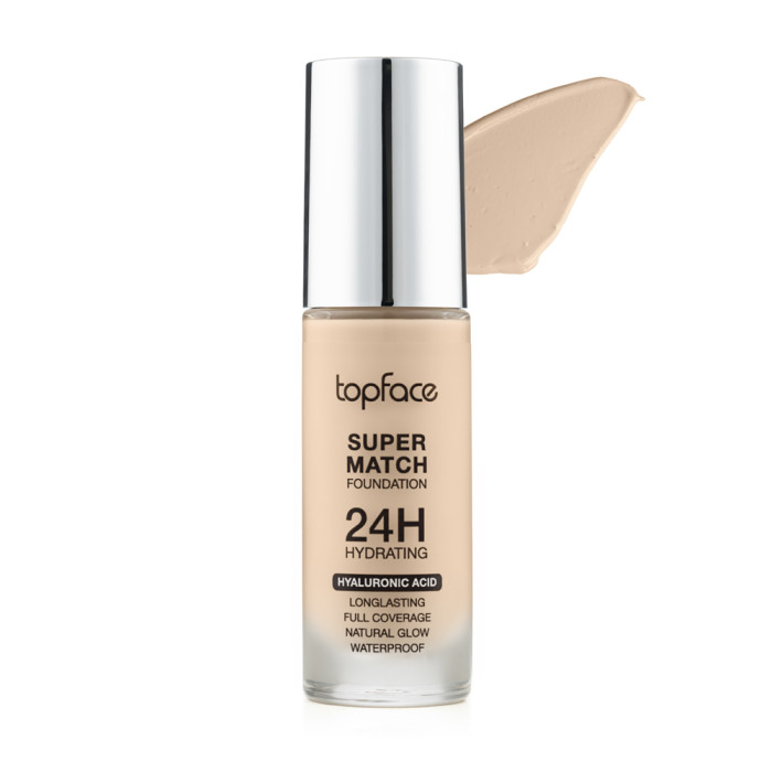Тональний крем для обличчя Topface Super Match 24H Foundation PT475 001 