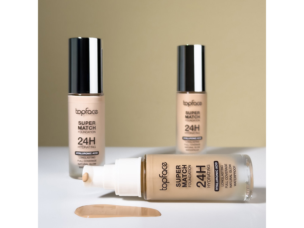 Тональний крем для обличчя Topface Super Match 24H Foundation PT475 001 