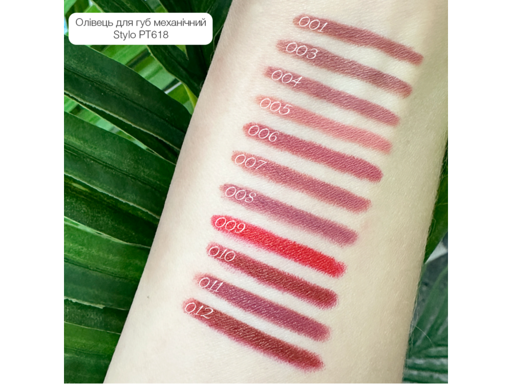 Водостійкий олівець для губ Topface Waterproof Stylo Lipliner PT618 006 