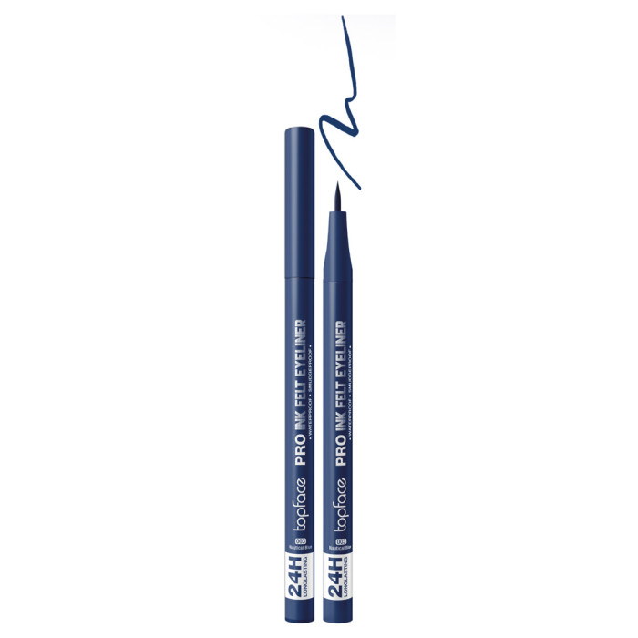 Підводка-фломастер для очей Topface PT619 Pro Ink Felt Eyeliner 003 Nautical Blue синій
